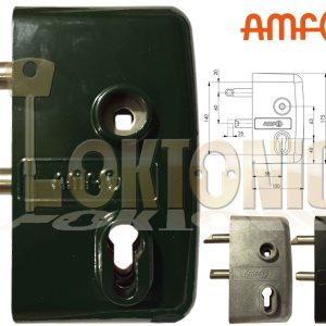 AMF107G Heavy Duty Gate Sash Lock For Wrought Iron Gates Made In Germany