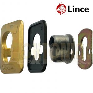 Lince Brass High Security Euro Cylinder Escutcheon Key Cover Plate Front Door
