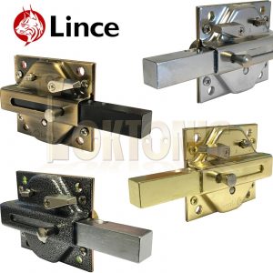 Lince Rim Lock Heavy Duty Gate Shed Sliding Bolt Suit 70mm Thick Doors