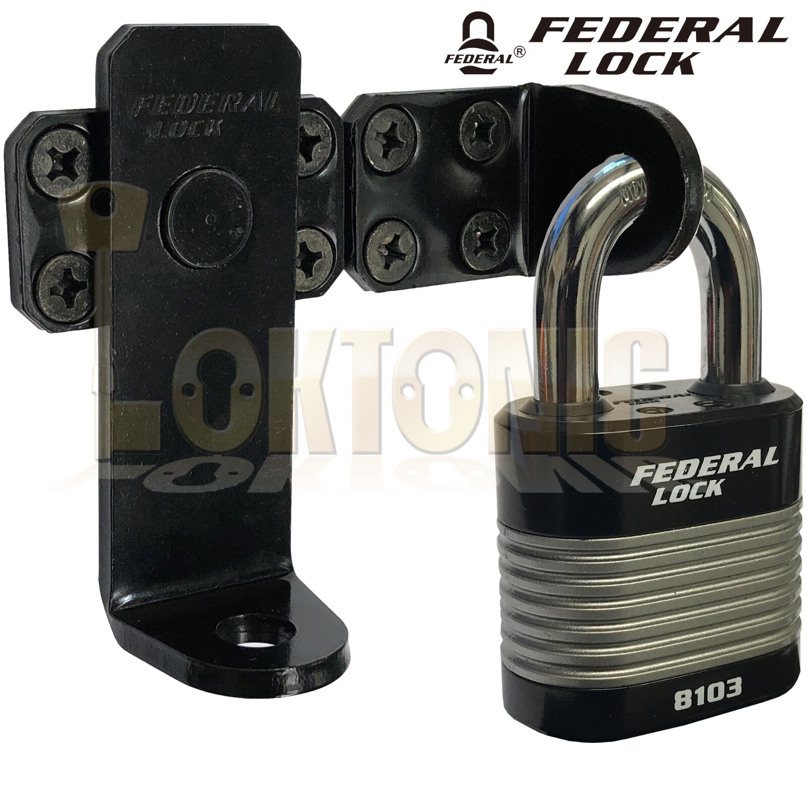 Federal High Security Swing Hasp And Staple For Garages Gates Sheds - Image 8