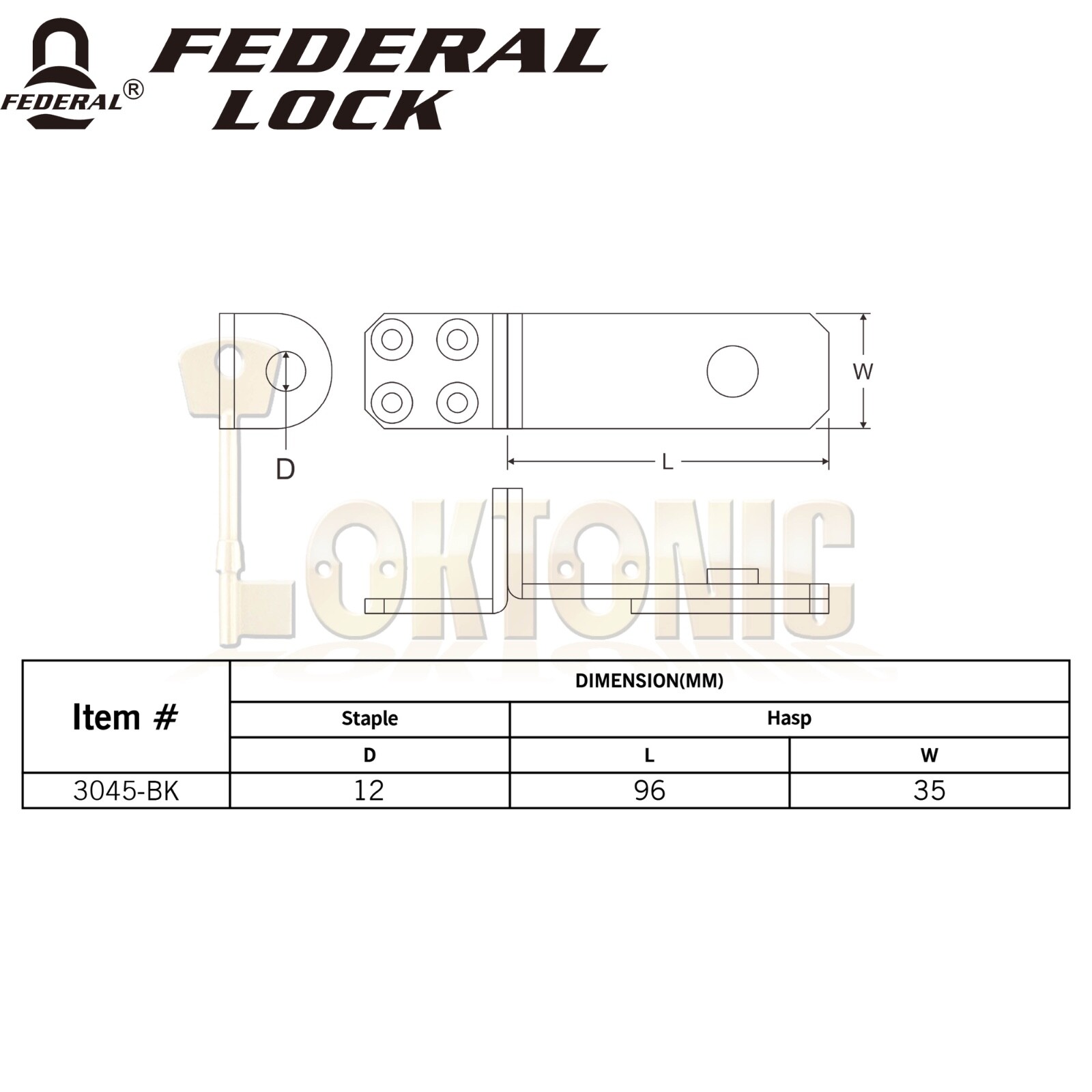 Federal High Security Swing Hasp And Staple For Garages Gates Sheds - Image 10
