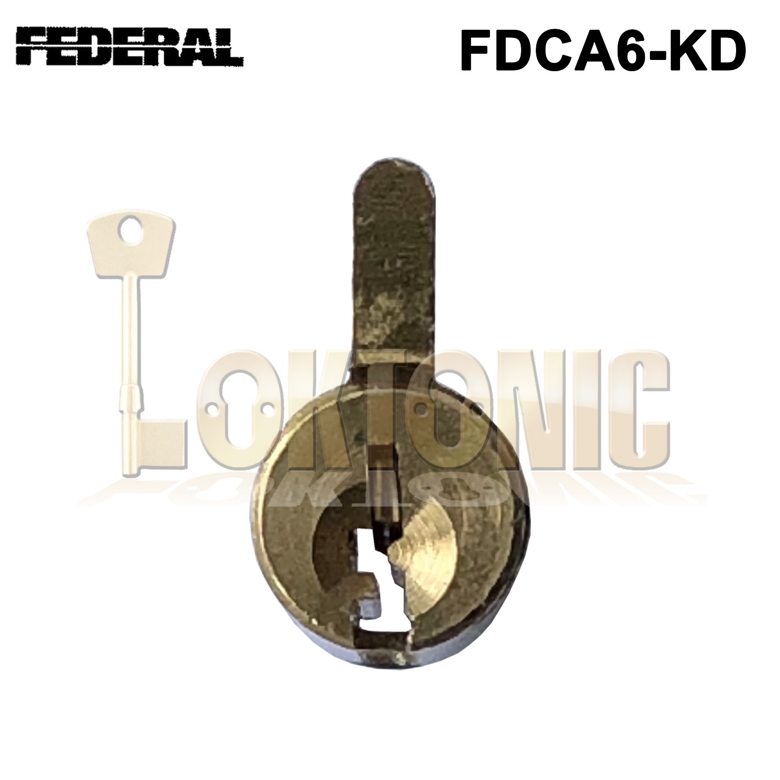 Federal Replacement FDCA6-KD Cylinder Core Plug Fit Any 6 pin Federal Padlocks - Image 5