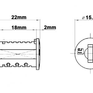 Meroni Replacement Cylinder Cores Pedestal Filing Cabinet Furniture Drawer Lock