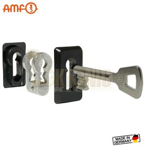 AMF Euro Cylinder To Lever Lock Conversion Kit Bit-Key Insert Adapter Set