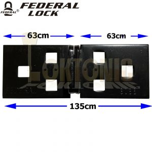 Federal FD3036 High Security Shed Van Gate Garage Solid Steel Lock Bracket Hasp