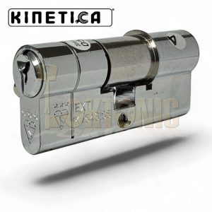 Kinetica 35-35 Polish Chrome 3 Star Anti Snap Euro Cylinder UPVC Door Lock TS007