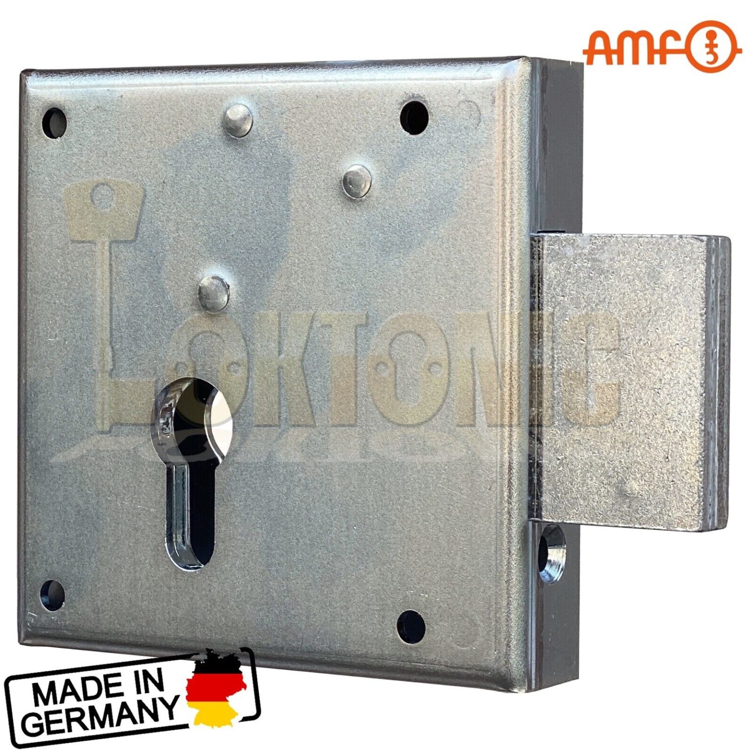 AMF 100Z Double Throw Zinc Plated Heavy Duty Rim Dead Lock Gate Shed ...