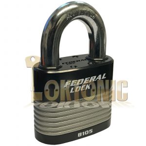 Federal FD8105 High Security 6 Pin Re-Keyable Steel Padlock Gates Shed Garage
