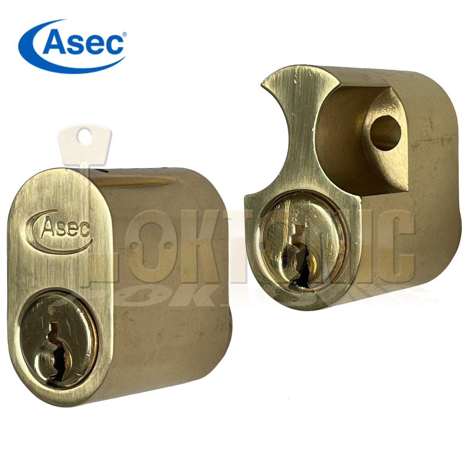 Asec External & Internal Scandinavian Oval lock Barrel To Suit Assa Ruko Locks - Image 3
