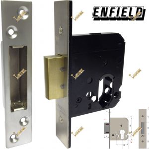 Enfield D731 Dual Profile Euro Oval Cylinder Mortice Deadlock Lock Case
