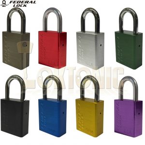 Federal 90A 38mm High Security Weather Resistant Solid Aluminium Padlock