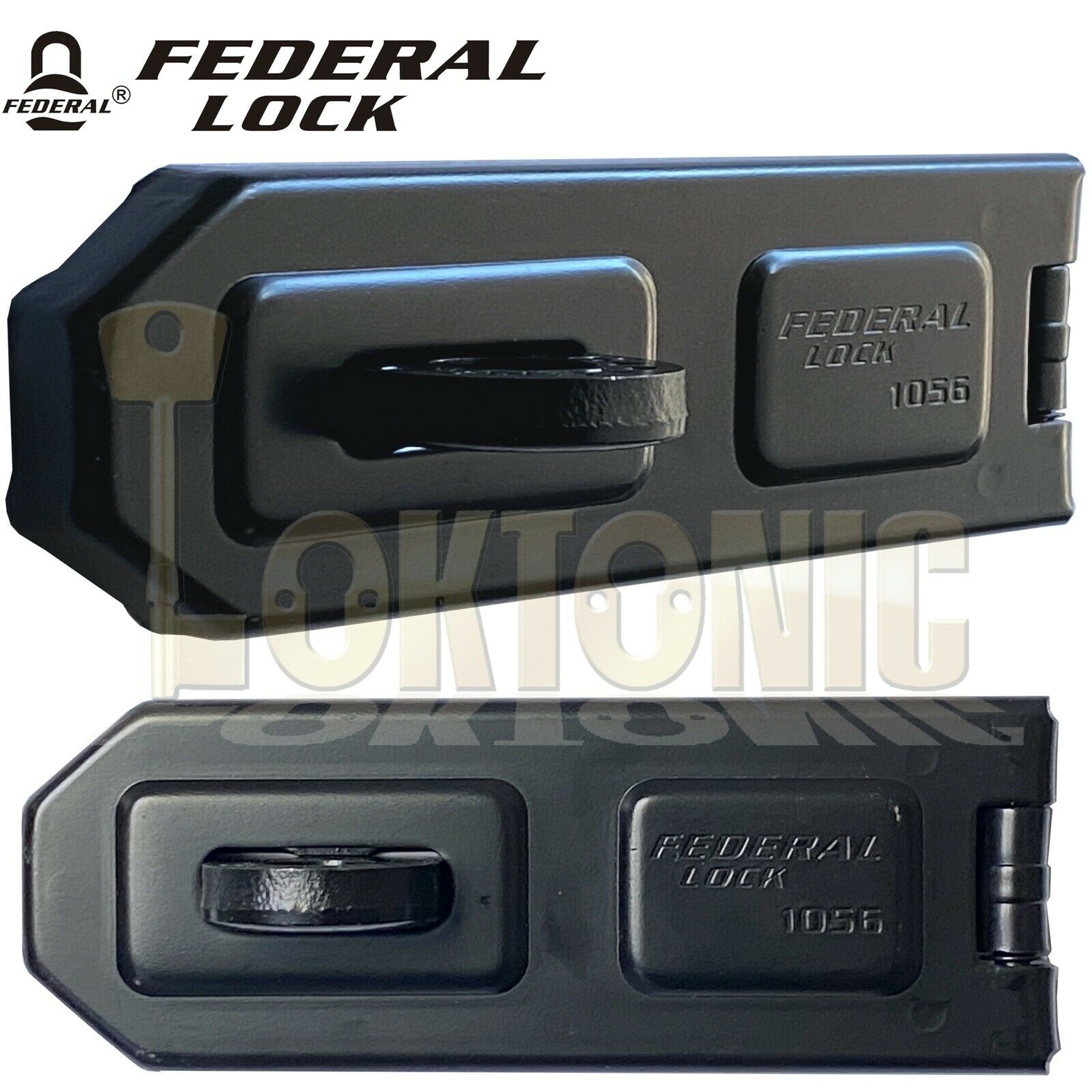 Federal Fd1056 High Security Garage Shed Van Gate Steel Hasp And Staple Loktonic