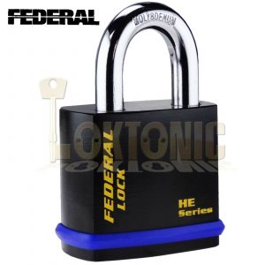 Federal FD601-HE 61mm Open Shackle Padlock Body To Suit Half Euro Cylinders