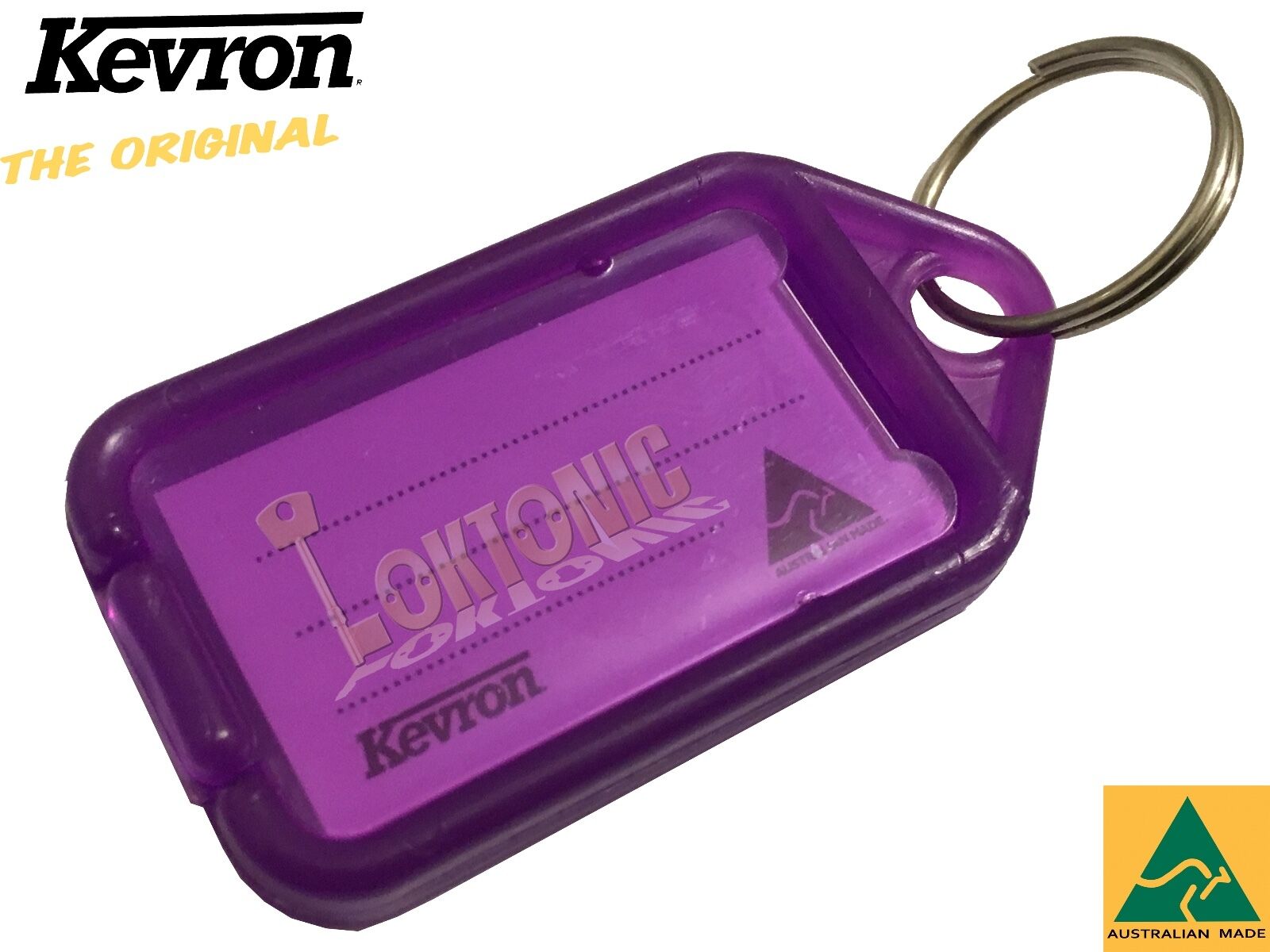 Kevron 100 RED Office Estate Agents Car Dealers Hotel Plastic Key Tags Labels 