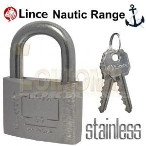 Lince 55mm Brass Weather Resistant Water Proof Marine Steel Shackle Padlocks