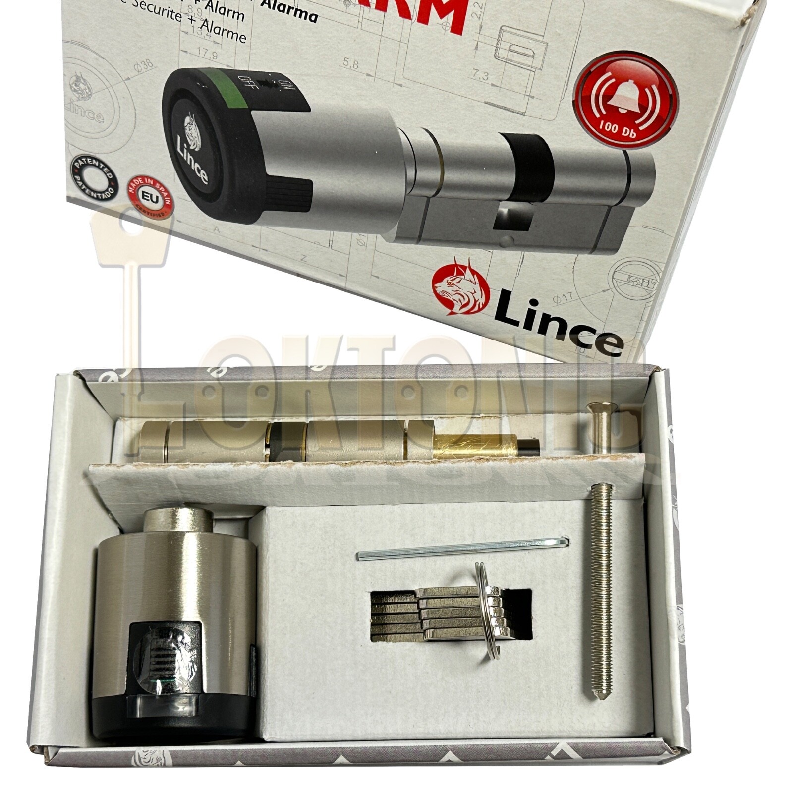 Lince CPLUS 100dB Alarm Euro Cylinder Composite Door Lock Anti Snap Bump Drill - Image 5