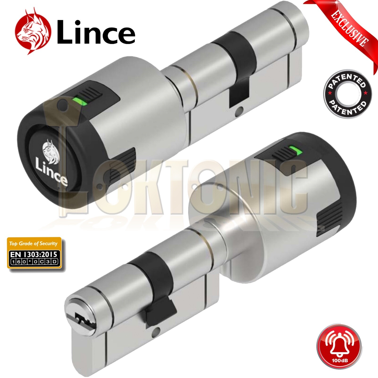 Lince CPLUS 100dB Alarm Euro Cylinder Composite Door Lock Anti Snap Bump Drill - Image 6