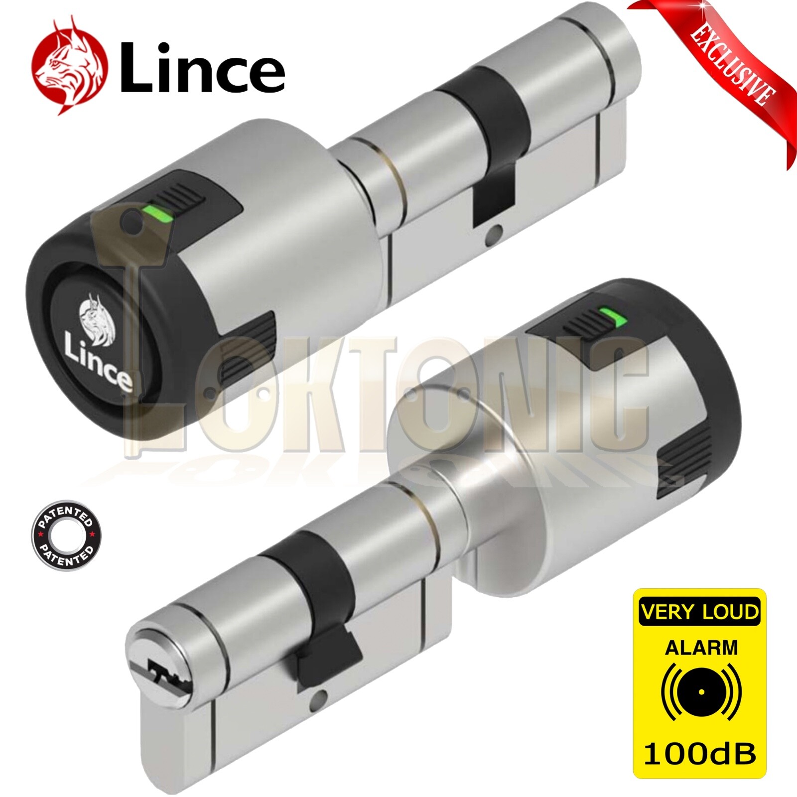 Lince CPLUS 100dB Alarm Euro Cylinder Composite Door Lock Anti Snap Bump Drill