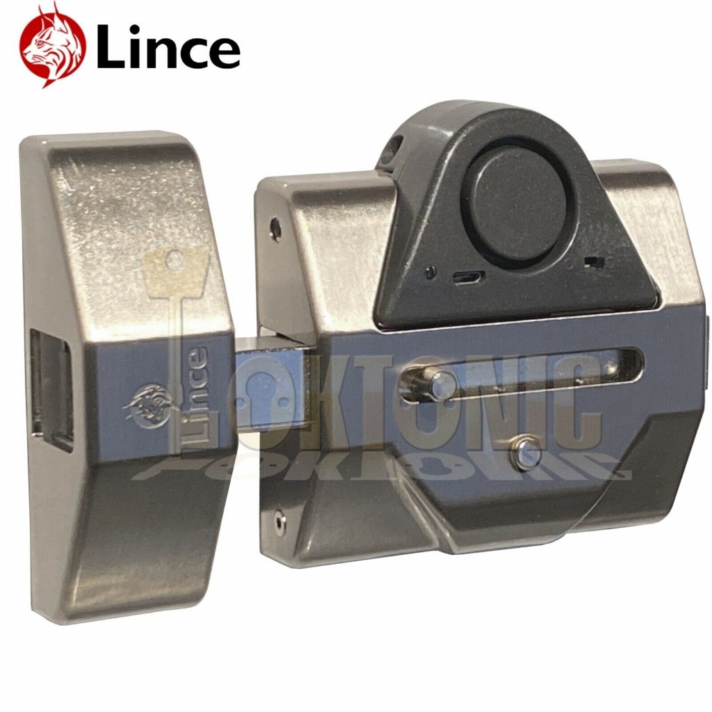 Lince Rim Door Lock High Security Heavy Duty Sliding Dead Bolt Built-In ...