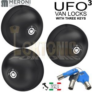 Meroni Black Trio ME8090 UFO3 High Security Van Door Dead Locks