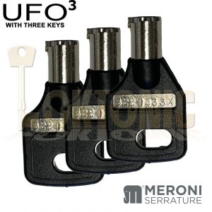 Meroni ME8090 UFO3 Smart Duo Van Door Locks Three On Same Key KA Gate Sheds
