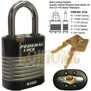 Variation-of-Federal-High-Security-Rekeyable-Van-Shed-Garage-Steel-Padlock-FD8100-Series-321307473583-eec5