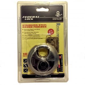 Federal FD1000 Heavy Duty 70mm High Security Stainless Steel Disc Padlock