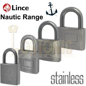 Lince Brass Corrosion Weather Resistant Marine Steel Shackle Padlock BS EN 12320