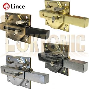 Lince Rim Lock Heavy Duty Gate Shed Sliding Bolt Suit 60-70-80-90mm Thick Doors
