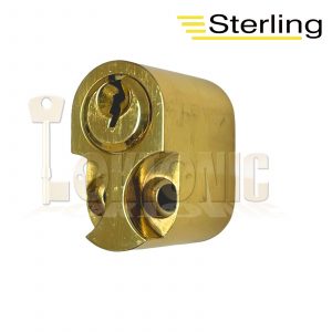 Sterling 6-Pin Scandinavian Oval lock Int - Ext Cylinder + 6 Keys Brass Barrels