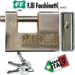 Facchinetti F8390 Fully Armoured Container Steel Roller Shutter Garage Padlock