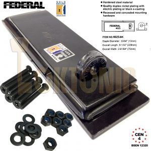 Federal FD4025 Sold Secure Silver CEN 4 Heavy Duty Shed Garage Gate Steel Hasp