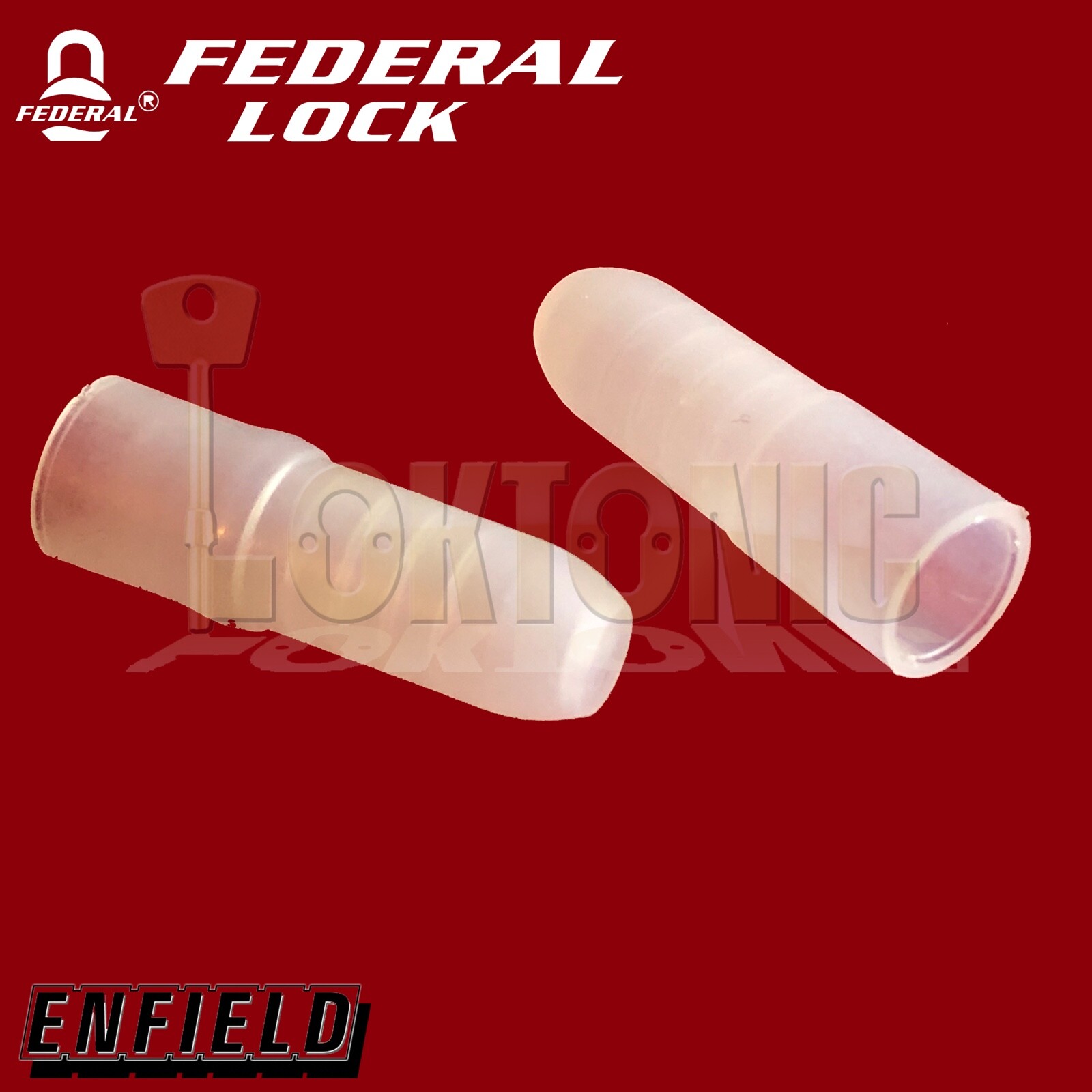 Enfield 2 x D613 Spare Garage Door Bolt Key Caps Pocket Protectors - Image 4