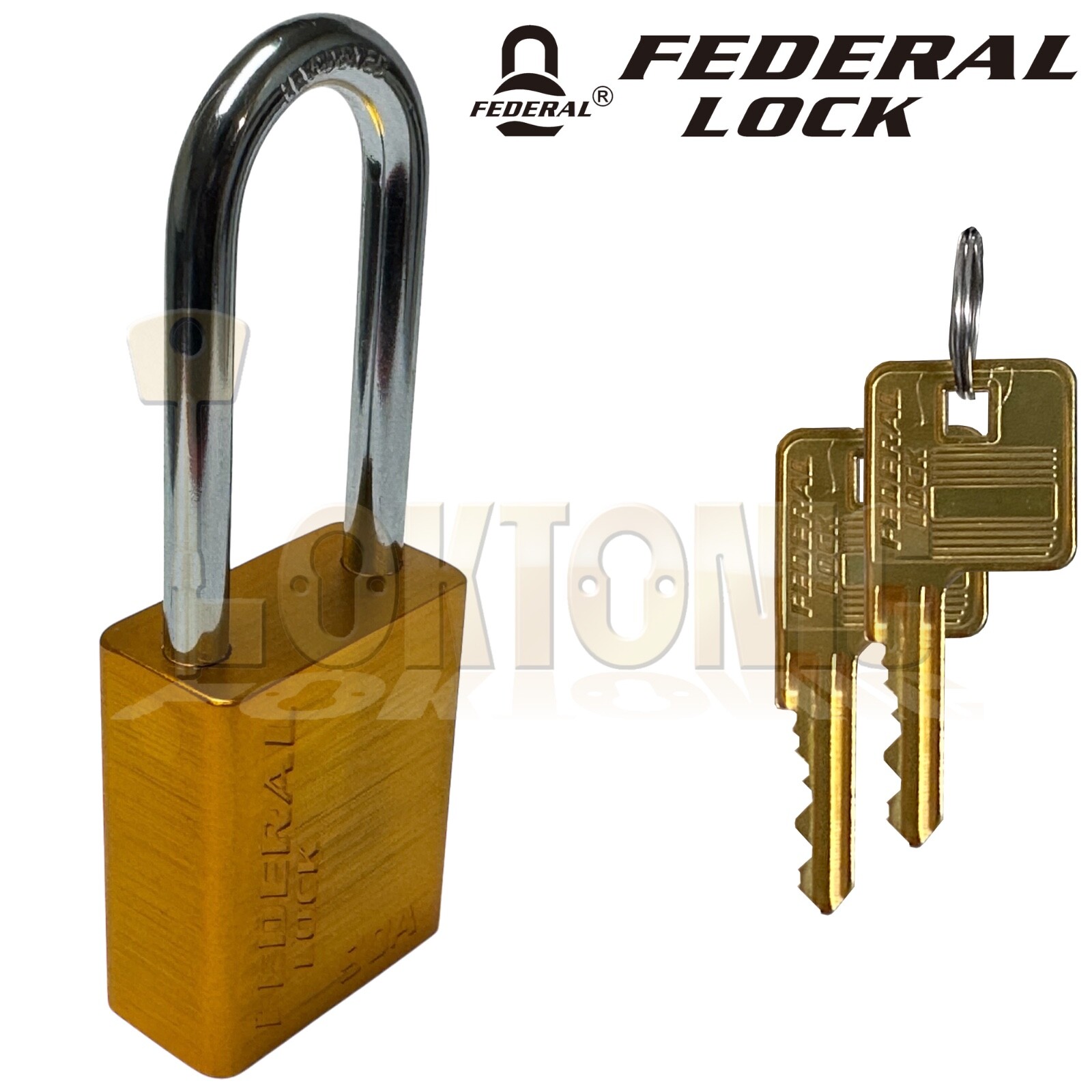 Federal 92A 38mm Long Shackle Security Weather Resistant Solid Aluminium Padlock - Image 5