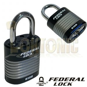 Federal Bike Bicycle Security 6.3mm Spiral Steel Cable Chain And 44mm Padlock