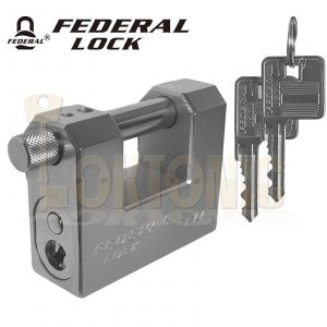 Federal FD77G Heavy Duty Rectangular Anvil Shutter Van Shed container Padlock