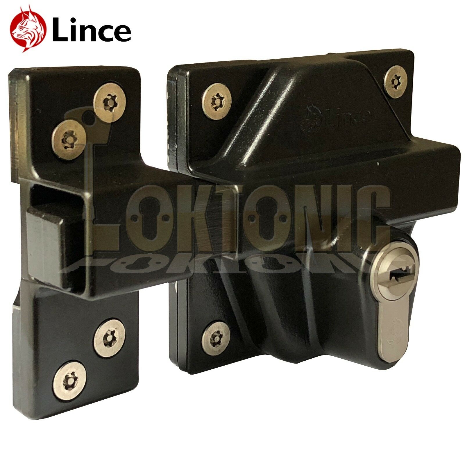 Lince Weld High Security Heavy Duty Euro Gate Slide Bolt Lock Wrought Iron Gates