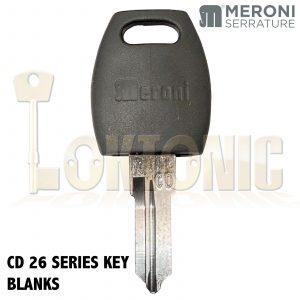 Meroni Genuine MEKB1-CD Key Blanks To Fit Any 26 Series Cam Lock Cylinder