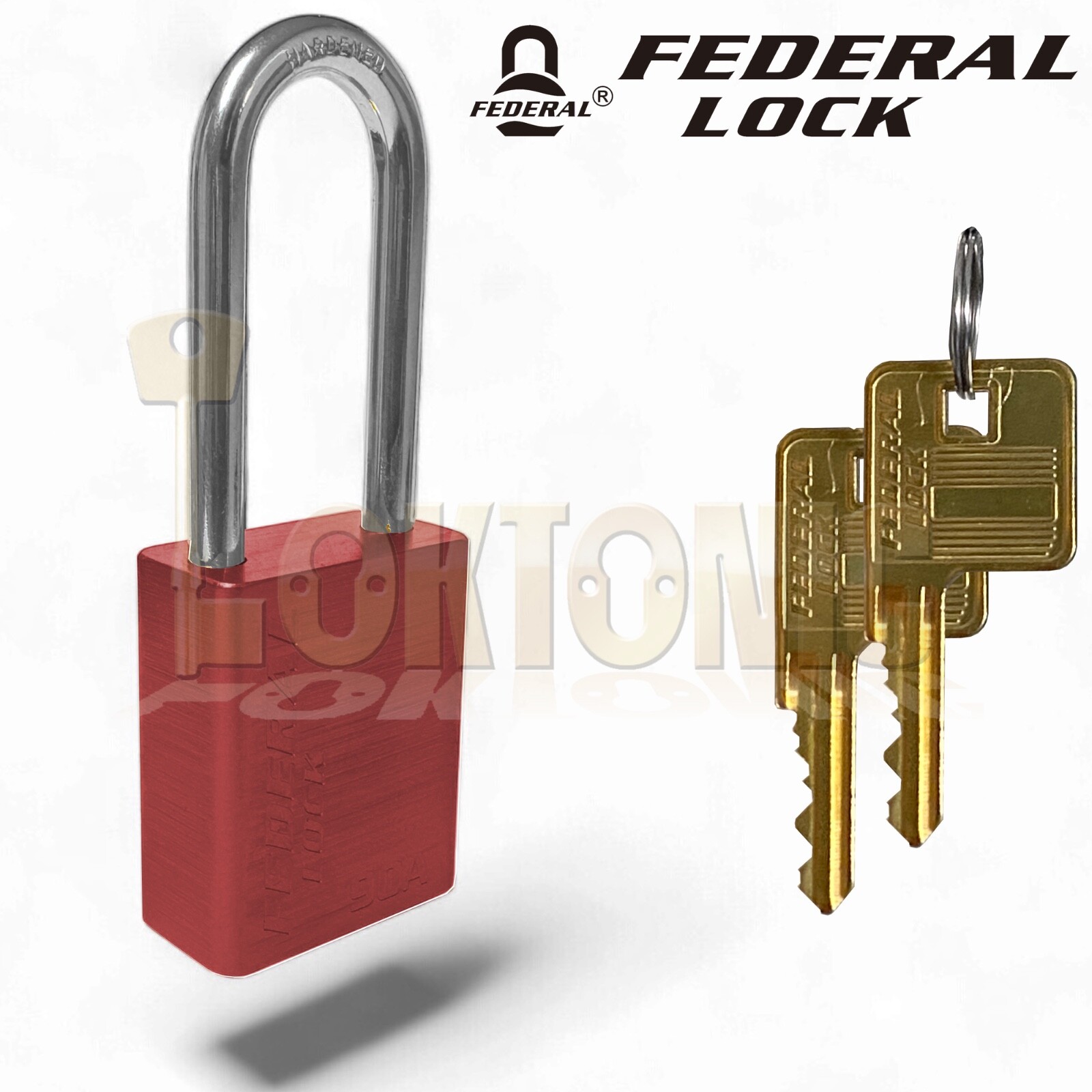 Federal 92A 38mm Long Shackle Security Weather Resistant Solid Aluminium Padlock - Image 7