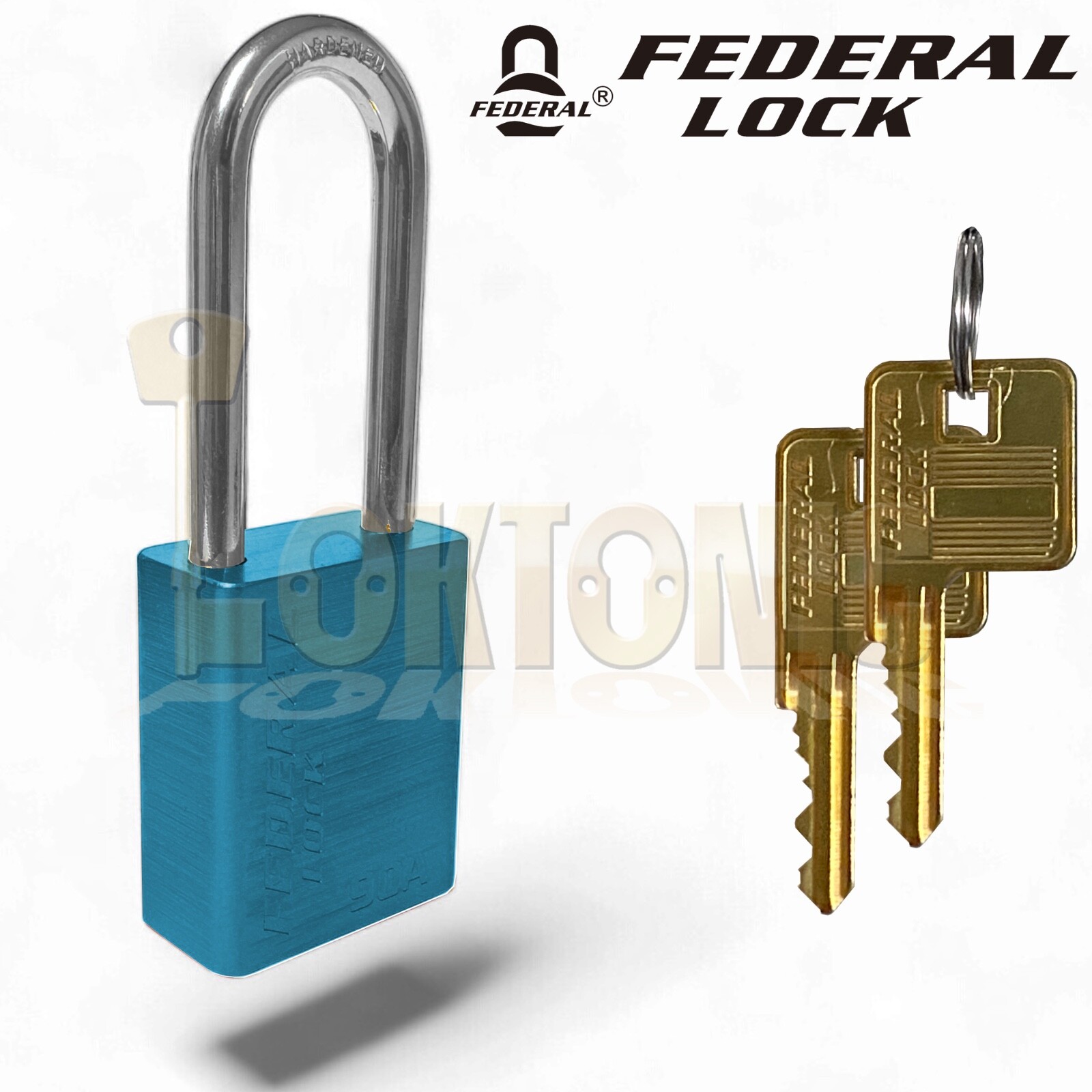 Federal 92A 38mm Long Shackle Security Weather Resistant Solid Aluminium Padlock - Image 6