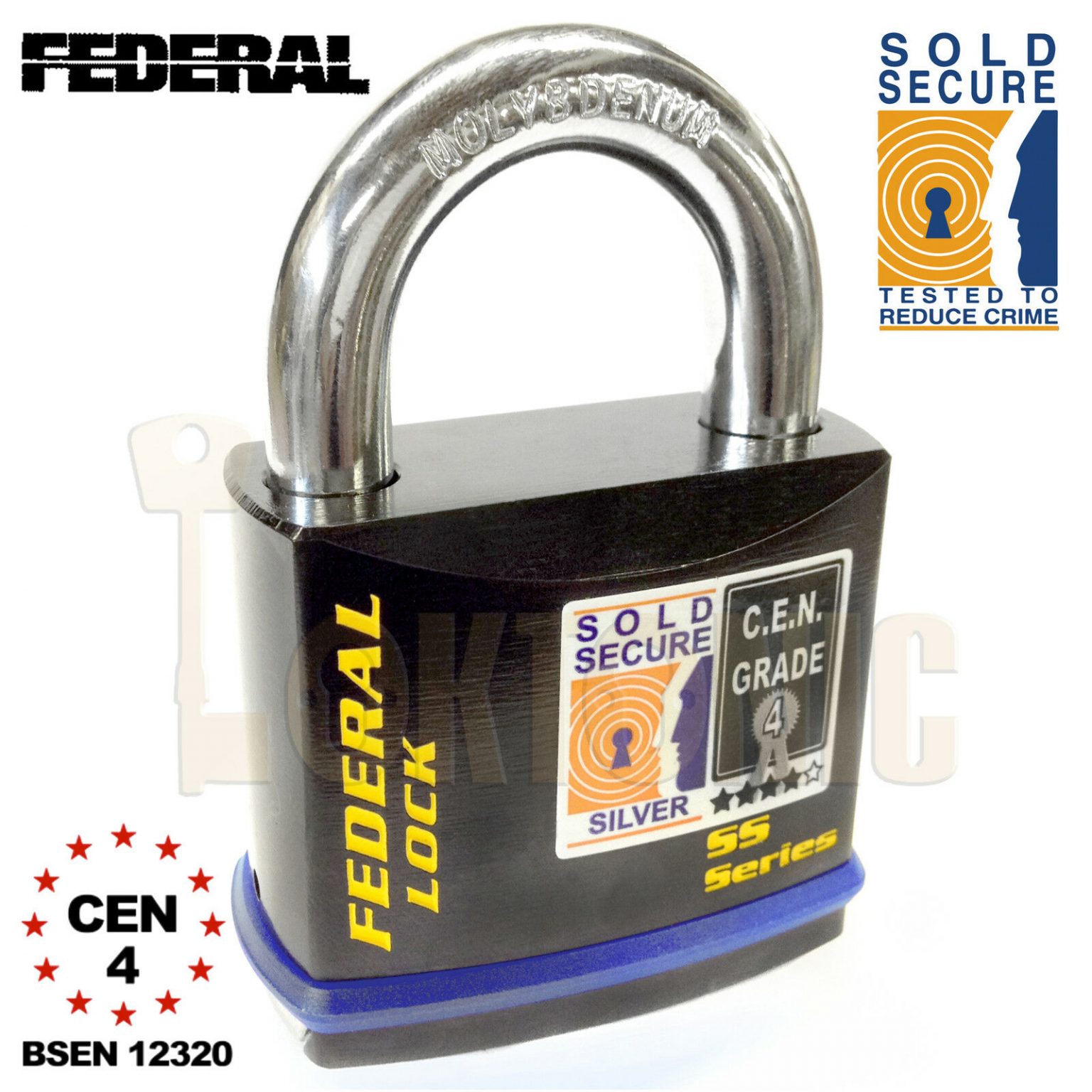 Federal FD4025 FD730 Sold Secure CEN 4 Heavy Duty Shed Garage Gate Hasp ...