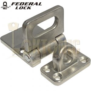 Federal FD702SS Heavy Duty Stainless Steel Van Shed Garage Hasp And Staple