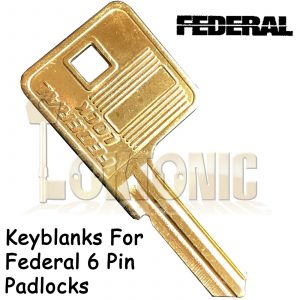 Federal Genuine FDKB6 6RO Key Blanks To Fit Any 6 pin Federal Padlocks