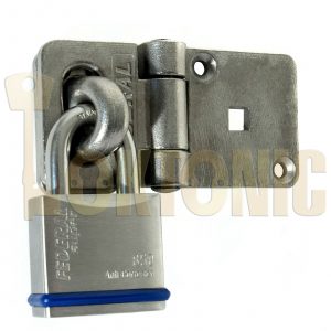 Federal High Security Shed Van Door Gate Lock Bracket Hasp Staple Padlock Combo 