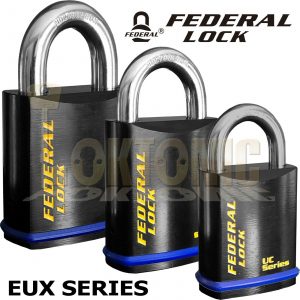 Federal EUX Series Sold Secure CEN Grade Padlocks To Suit Half Euro Cylinders