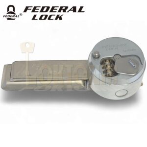 Federal SR6440 Combination Round Puck Lock & Hasp Van Garage Security Hardened