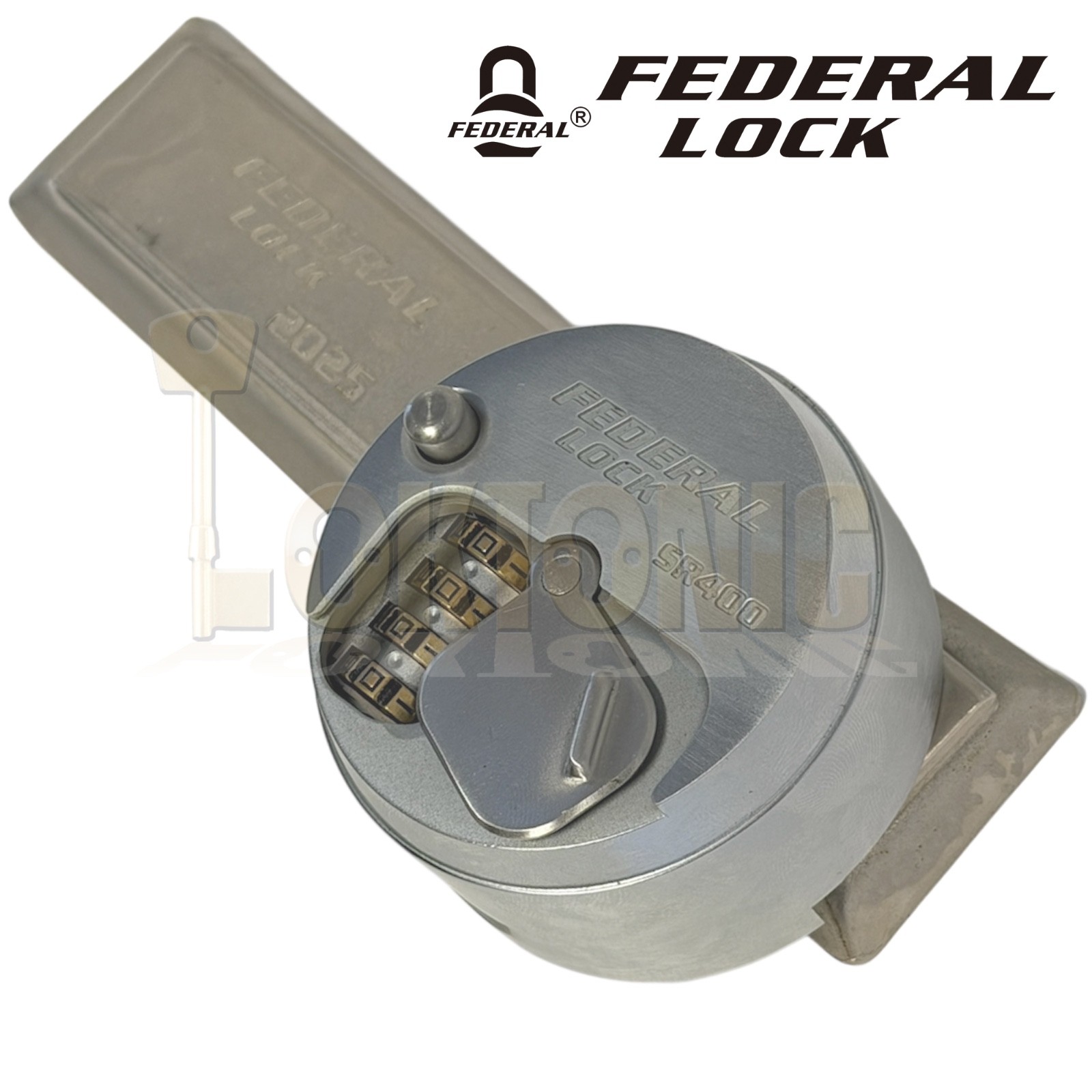 Federal SR6440 Combination Round Puck Lock & Hasp Van Garage Security Hardened - Image 8