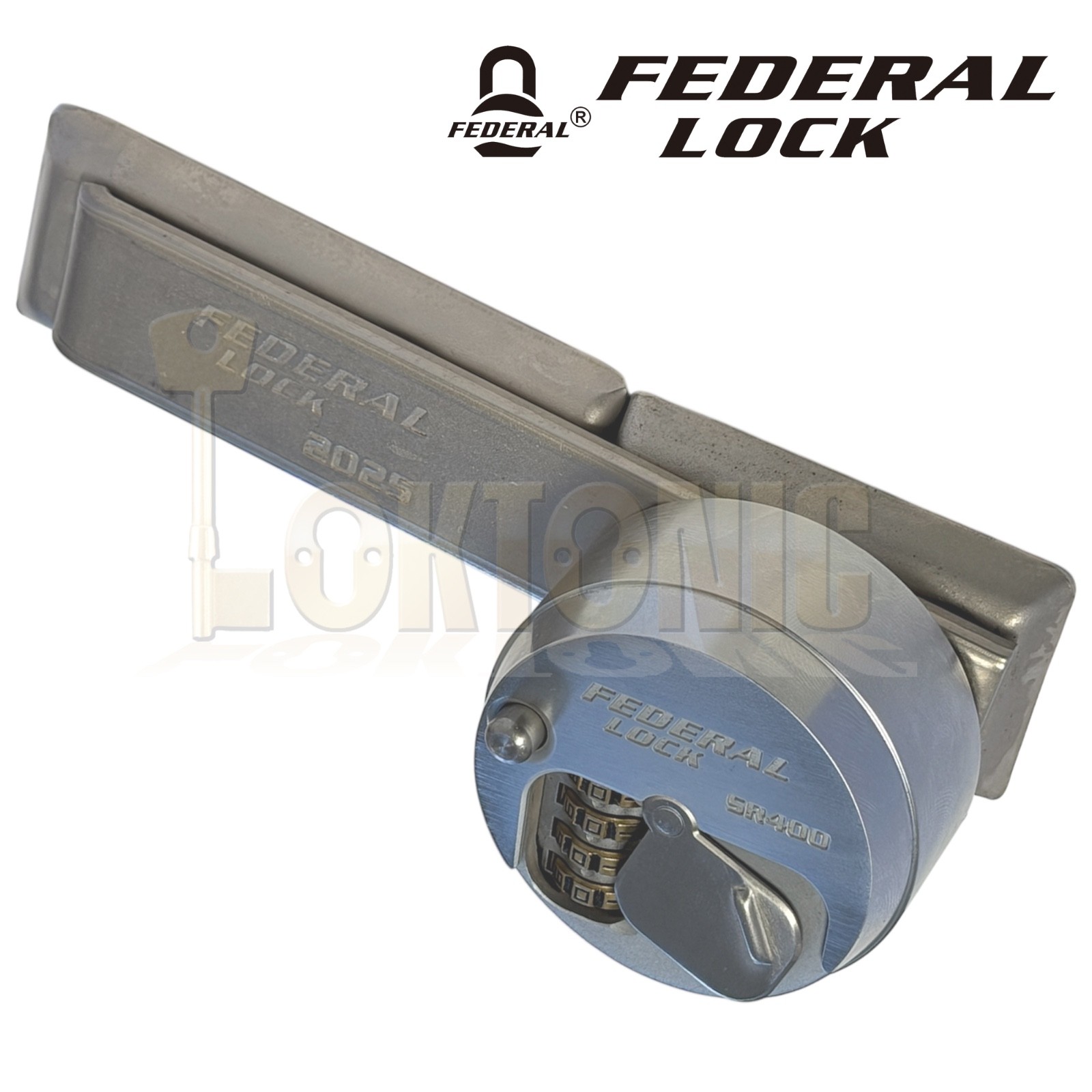Federal SR6440 Combination Round Puck Lock & Hasp Van Garage Security Hardened - Image 9