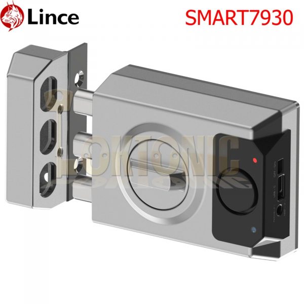 Lince Smart 7930 Rim Door Lock High Security Sliding Dead Bolt Built-In Alarm