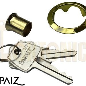 Papaiz ART42/25mm Sliding Glass Wooden Door Push Cylinder Plunger Lock Furniture